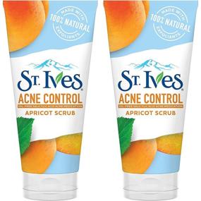 img 4 attached to 🍑 St. Ives Acne Control, Apricot Scrub 6 oz: Double Pack for Effective Results