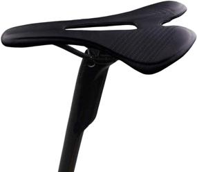 img 2 attached to 🚵 RICYRLK Bike Seat - Road Bike Saddle | Comfortable MTB Saddle | Lightweight Carbon Fiber Bicycle Saddle | Cycling Leather Soft Seat Cushion