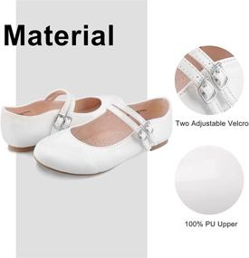 img 1 attached to 👸 MIXIN Elegant Ballet Bridal Flat Shoes for Little Girls in Uniform Princess Style
