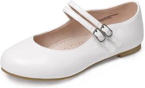 img 4 attached to 👸 MIXIN Elegant Ballet Bridal Flat Shoes for Little Girls in Uniform Princess Style