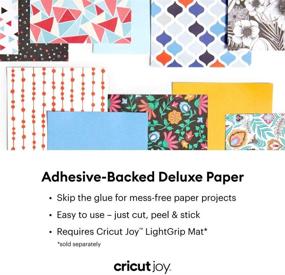 img 3 attached to 🎨 Cricut Joy Adhesive-Backed Deluxe Paper - Jen Goode Always Spring Collection - Ideal for Scrapbooking and Art Projects - Pack of 10 Sheets