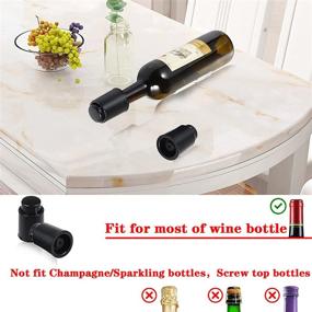 img 1 attached to 🍷 Wine Stopper with Vacuum and Time Scale Record for Wine Bottles - Reusable Silicone Seal Corks Keep Wine Fresh - Wine Pump Stopper【1PACK】