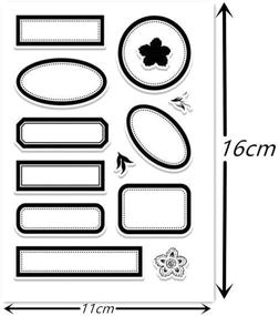 img 1 attached to Enhance Your DIY Scrapbooking with the QISKAII Label Transparent Clear Silicone StampSeal A877