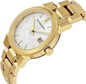 img 1 attached to 🕰️ Swiss Rare Gold Silver 34mm Date Dial Wrist Watch for Women - The City BU9103