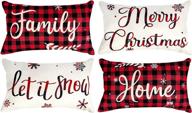 christmas outdoor farmhouse pillows decorations logo