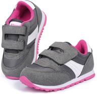 👟 ribongz toddler sneakers: stylish athletic walking shoes for girls logo