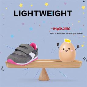 img 3 attached to 👟 RIBONGZ Toddler Sneakers: Stylish Athletic Walking Shoes for Girls