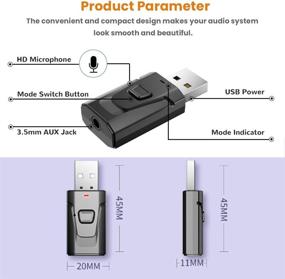 img 2 attached to Bluetooth Wireless Transmitter Hands Free Headphone