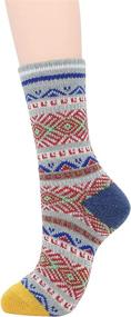 img 1 attached to Warm Wool Men's Socks: Soft, Cozy, and Perfect for Fall/Winter Sports, Cashmere Athletic Crew Socks