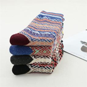 img 2 attached to Warm Wool Men's Socks: Soft, Cozy, and Perfect for Fall/Winter Sports, Cashmere Athletic Crew Socks