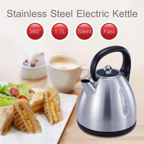 img 3 attached to 🔴 Avan-Pacific Stainless Steel 360°Cordless Electric Kettle 1.7L 1500W Auto Shut-Off - Red