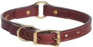 🐶 mendota leather hunt dog collar - american made pet collar logo