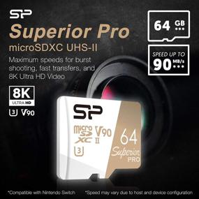 img 2 attached to Silicon Power 64GB Superior Pro Micro SDXC UHS-II (U3) - High Speed 8K Compatible SD Card for GoPro 8/9