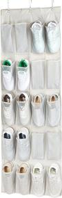 img 3 attached to Efficient Over-the-Door Hanging Shoe Organizer for 20 Pairs – Amazon Basics Large-Size Storage Solution