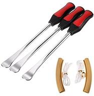 sumnacon heavy duty tire levers spoon set - motorcycle, bike, and car tire irons tool kit: includes 3 pcs tire changing spoons + 2 pcs rim protectors logo