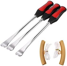 img 1 attached to Sumnacon Heavy Duty Tire Levers Spoon Set - Motorcycle, Bike, and Car Tire Irons Tool Kit: Includes 3 Pcs Tire Changing Spoons + 2 Pcs Rim Protectors