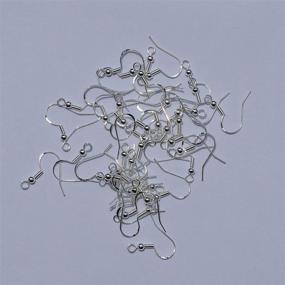 img 2 attached to Hypoallergenic French Wire Hooks: 925 Sterling Silver Earring Hooks for DIY Jewelry Making - Pack of 40pcs