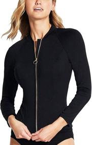 img 3 attached to Seafolly Womens Sleeve Rashguard Removable Women's Clothing and Swimsuits & Cover Ups