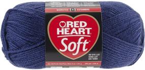 img 1 attached to Navy Red Heart Soft Yarn