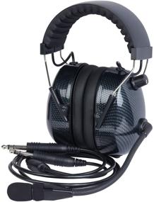 img 1 attached to The Ultimate Flying Companion: 🎧 WICOM Aviation Headset - Carbon Fiber