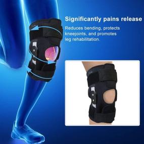 img 2 attached to 🏋️ FunCee Hinged Knee Brace: Adjustable Compression Wrap for ACL, Tendon, Ligament & Meniscus Tear Injuries - Perfect for Sports and Active Lifestyles (XXL)