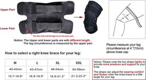 img 3 attached to 🏋️ FunCee Hinged Knee Brace: Adjustable Compression Wrap for ACL, Tendon, Ligament & Meniscus Tear Injuries - Perfect for Sports and Active Lifestyles (XXL)