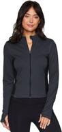 🏃 rbx active women's lightweight ribbed running jacket with breathable mock neck and zip up logo