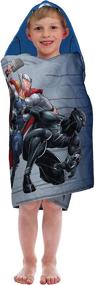 img 1 attached to 🔲 Gray Marvel Avengers Jay Franco Hooded Bath/Pool/Beach Towel