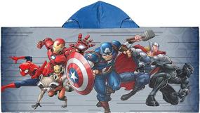 img 3 attached to 🔲 Gray Marvel Avengers Jay Franco Hooded Bath/Pool/Beach Towel