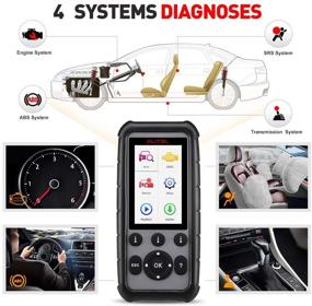 img 3 attached to 🚗 Autel MD806 Car Diagnostic Tool: Advanced 4 System Scanner for ABS, Engine, Transmission, SRS - Ideal for Mechanics and DIYers