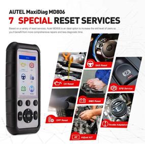 img 2 attached to 🚗 Autel MD806 Car Diagnostic Tool: Advanced 4 System Scanner for ABS, Engine, Transmission, SRS - Ideal for Mechanics and DIYers