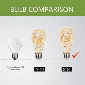 img 2 attached to 🎄 MEILUX Bulb: ST64 Decorative Christmas Non Dimmable – Enhance Your Holiday Decor!