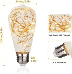 img 3 attached to 🎄 MEILUX Bulb: ST64 Decorative Christmas Non Dimmable – Enhance Your Holiday Decor!