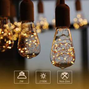 img 1 attached to 🎄 MEILUX Bulb: ST64 Decorative Christmas Non Dimmable – Enhance Your Holiday Decor!