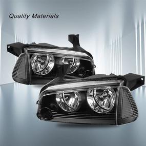 img 1 attached to 2006-2010 Dodge Charger Compatible SOCKIR Headlight 🚗 Assembly Set for both Driver and Passenger Sides