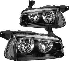 img 4 attached to 2006-2010 Dodge Charger Compatible SOCKIR Headlight 🚗 Assembly Set for both Driver and Passenger Sides