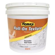 🏠 homax roll on wall texture, white decorative finish, smooth, 2 gallon logo