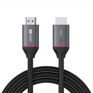 ivanky 8k hdmi 2.1 cable - 10ft ultra high speed, 48gbps, 8k@60hz 4k@120hz, green materials, supports earc, hdr hdcp2.2 - fire tv/roku tv/ps5/ps4/xbox series x ready logo