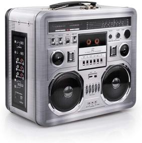 img 1 attached to 📻 Retro Boombox Radio Lunchbox Bag