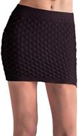 👗 tyche bandage knit mini skirt for women logo