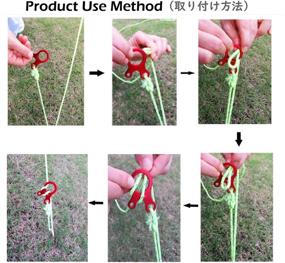 img 2 attached to 🏕️ Enhance Stability with TRIWONDER Aluminum Alloy Guyline Cord Adjuster - Ideal for Tent Hiking and Camping