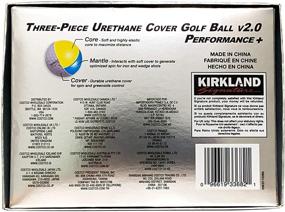 img 2 attached to 🏌️ KIRKLAND SIGNATURE 3-Piece Urethane Cover Golf Ball v2.0, 12-Pack, White