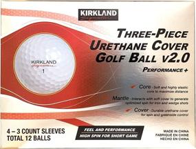 img 3 attached to 🏌️ KIRKLAND SIGNATURE 3-Piece Urethane Cover Golf Ball v2.0, 12-Pack, White