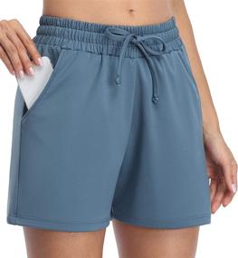 img 3 attached to 🩳 Women's Elastic Waist Lounge Running Shorts with Pockets for Gym and Athletic activities - ATTRACO