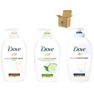 🧼 dove cream hand wash variety 3-pack - original, cucumber green tea, and fine silk (33.8/oz) logo