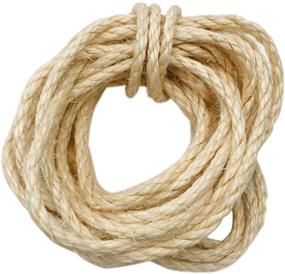 img 3 attached to 🐱 NATURAL SISAL ROPE for Pet Tree Scratcher Post Replacement Kit - 6mm Diameter - Repair, Recover or DIY Scratching Toy - Durable Hemp Rope for Cats - Perfect Gift!