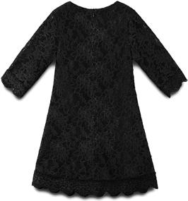 img 1 attached to 🌸 Chic and Trendy: BGIRNUK Flower Sleeve Dresses 312Black - Perfect Girls' Clothing for Every Occasion!