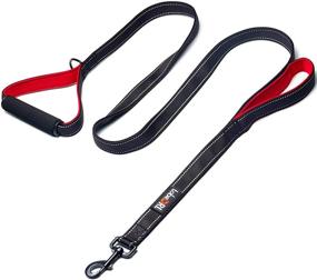 img 4 attached to 🐾 Premium and Durable tobeDRI Heavy Duty Dog Leash - 2 Padded Handles, 6 feet Long - Ideal for Training and Walking Medium to Large Dogs