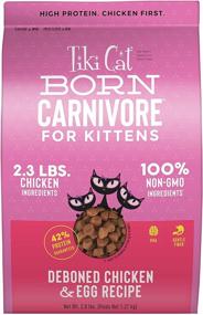img 4 attached to 🐱 Tiki Cat Born Carnivore Chicken & Egg Kitten Grain-Free Dry Food Gluten-Free, 2.8 lbs.