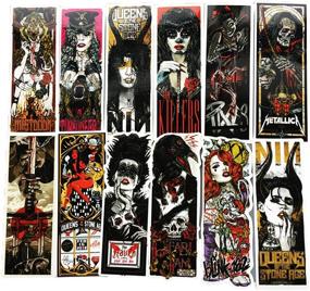 img 4 attached to Honch Goth Vinyl Horror Metal Bands Stickers 50 Pcs Pack - Fan Art Decals for Laptop, iPad, Car, Suitcase, Water Bottle, Helmet